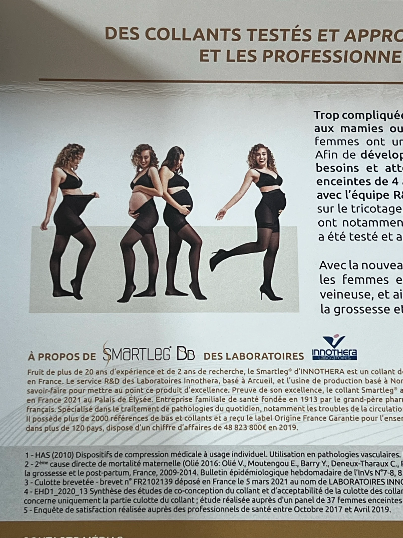 Class 2 Compression Maternity Tights Smartleg BB Semi-Transparent INNOTHERA – photo 13
